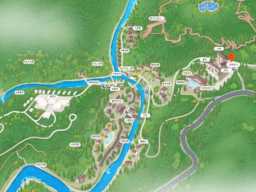 凤县结合景区手绘地图智慧导览和720全景技术，可以让景区更加“动”起来，为游客提供更加身临其境的导览体验。